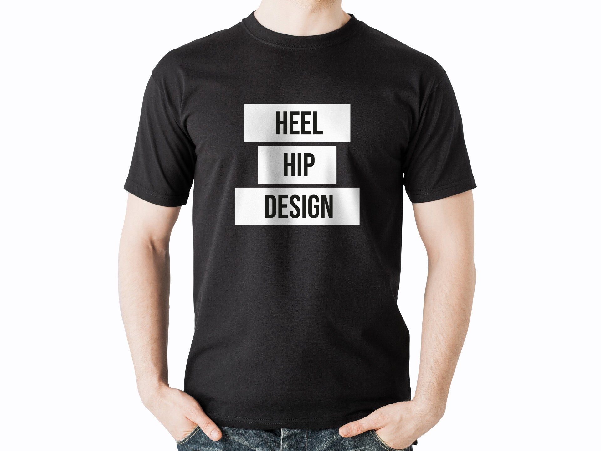 T-shirt 'Heel hip design'
