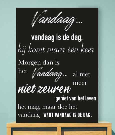 Tekstbord: Vandaag