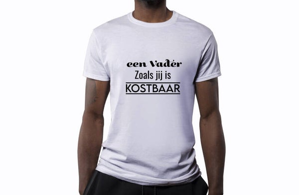 Vaderdag T-shirt Vader zoals jij wit