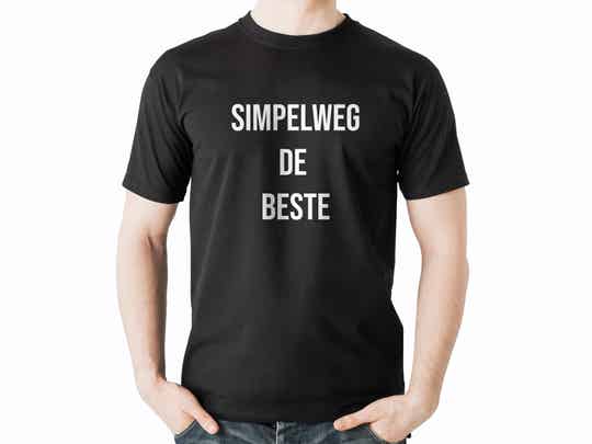 Vaderdag T-shirt Simpelweg de beste zwart