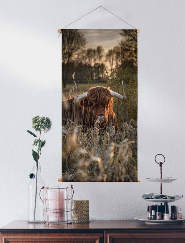 Textielposter Hooglander 4