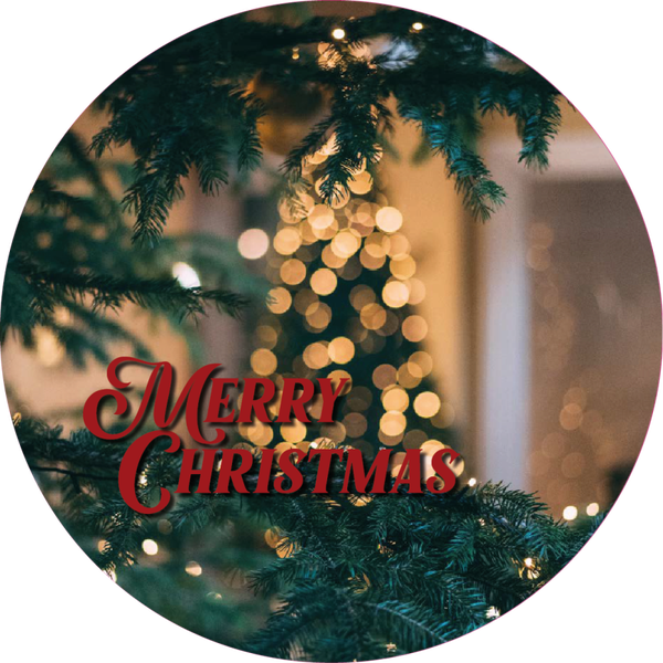 Muurcirkel Merry Christmas