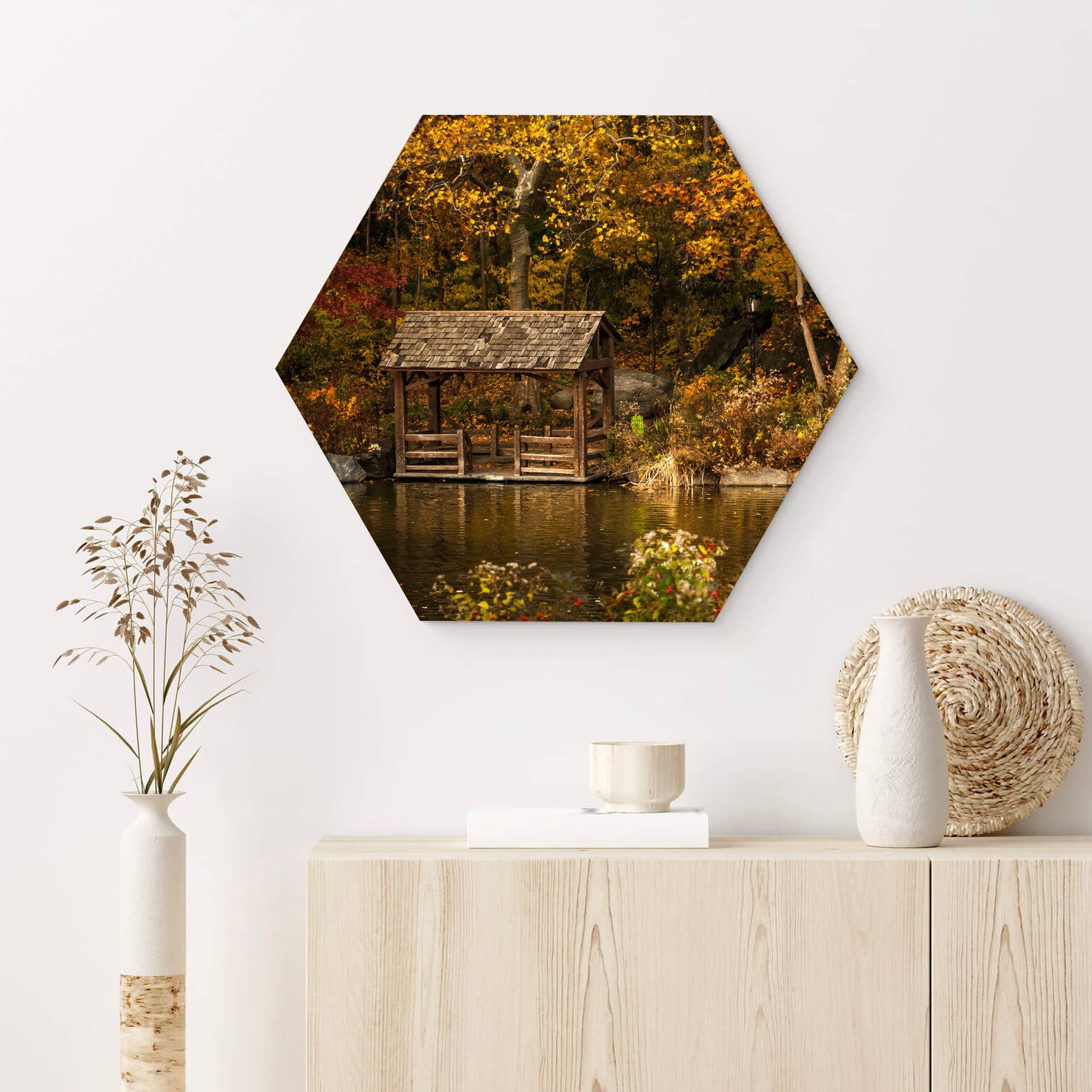Muur hexagons Waterhut