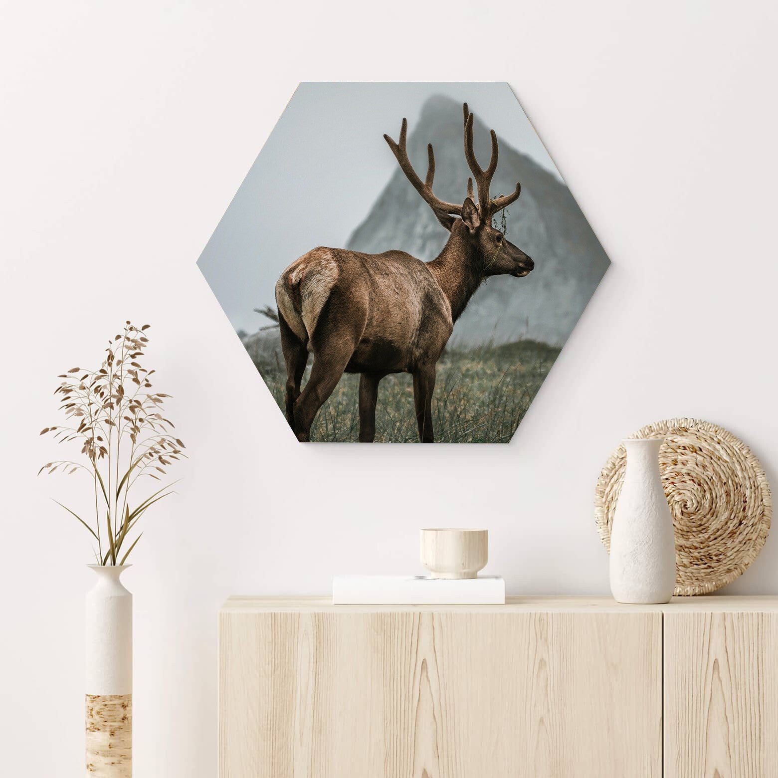 Muur hexagons Hert 2