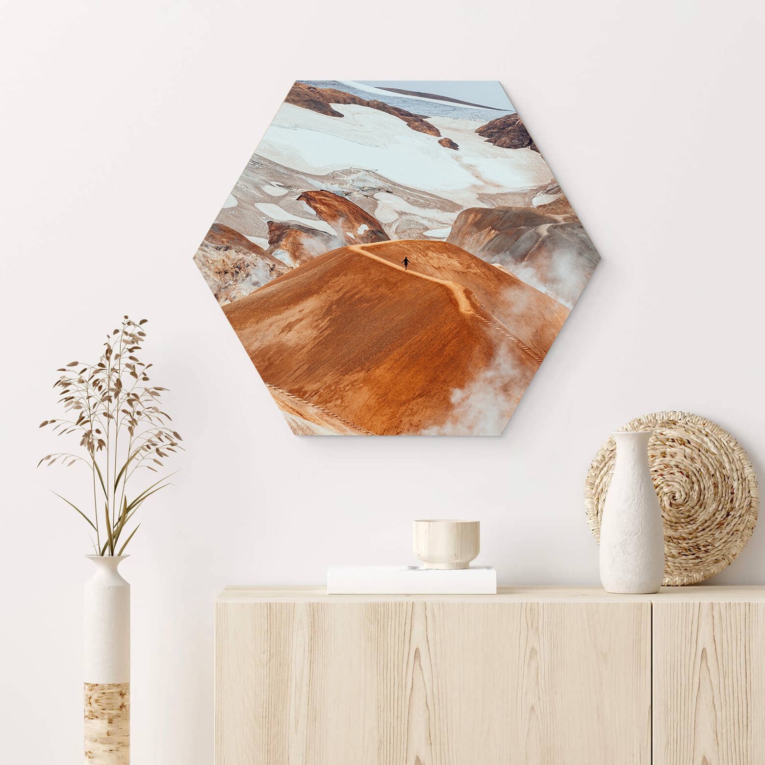 Muur hexagons Natuur 3