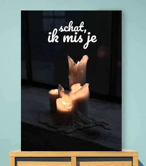 Gedenkbord ik mis je