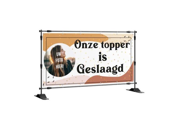 Spandoek Geslaagd Onze topper is geslaagd 1