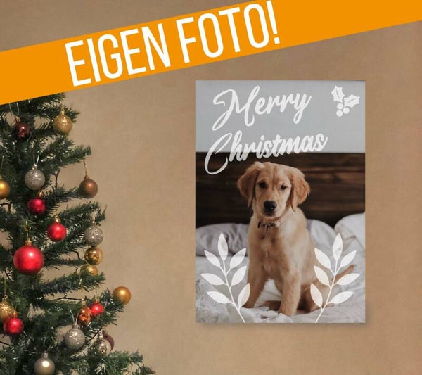 Kerst poster | Eigen foto staand