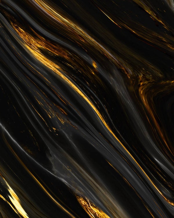 Wandkleed Liquid goud