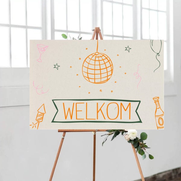 Feestbord Welkom