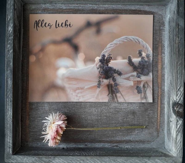 „Alles Liebi“ Geburtstagskarte, inkl. Kraftpapiercouvert (Schweizerdeutsch)