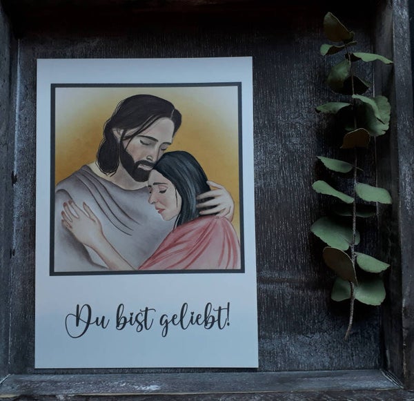 „Du bist geliebt!“ Karte inkl. Couvert