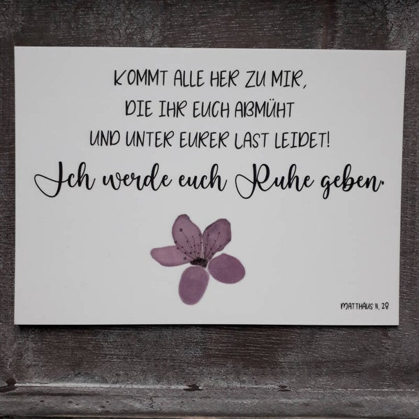 Bibelvers Karte, inkl. Couvert