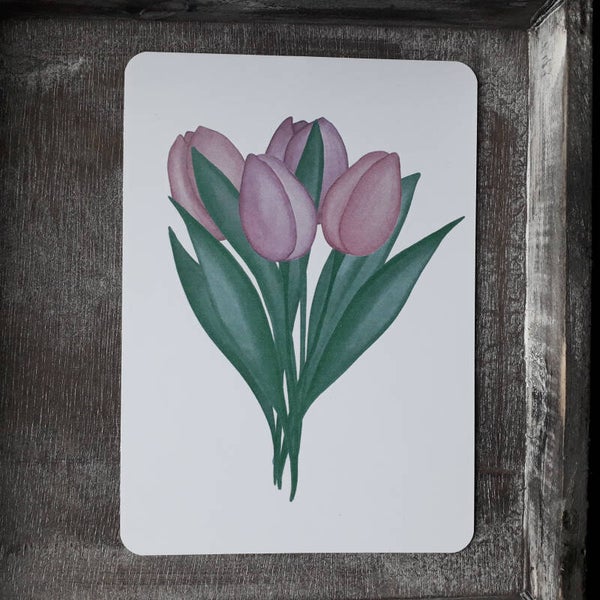 Tulpenstrauss-Ecokarte, inkl. Couvert