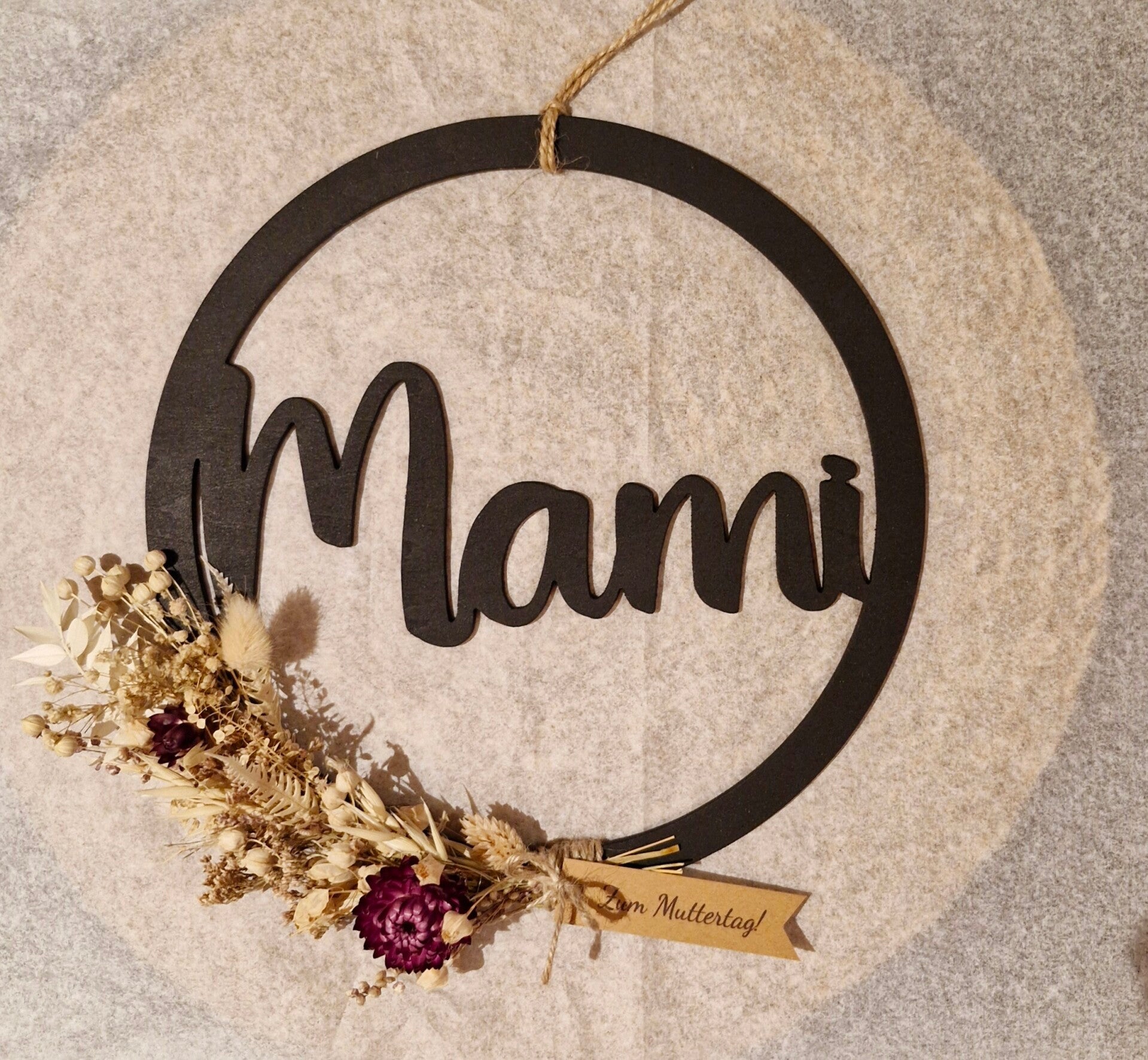 Mami Loop mit Trockenblumen