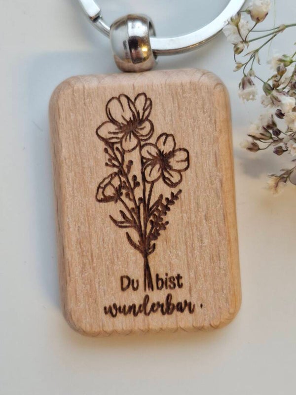 Schlüsselanhänger "Du bist wunderbar."