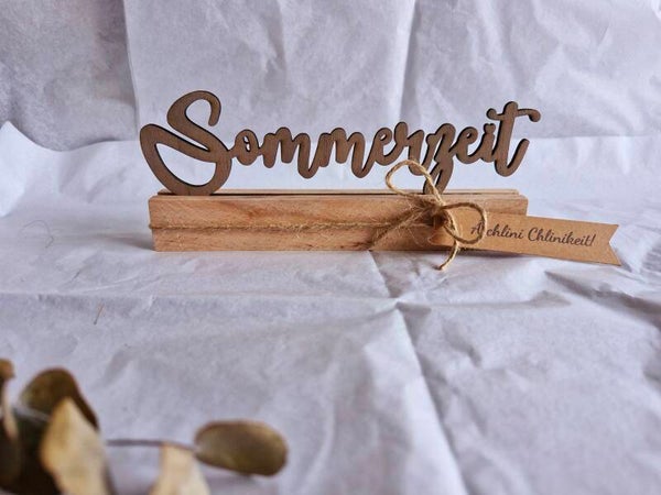Sommerzeit Aufsteller