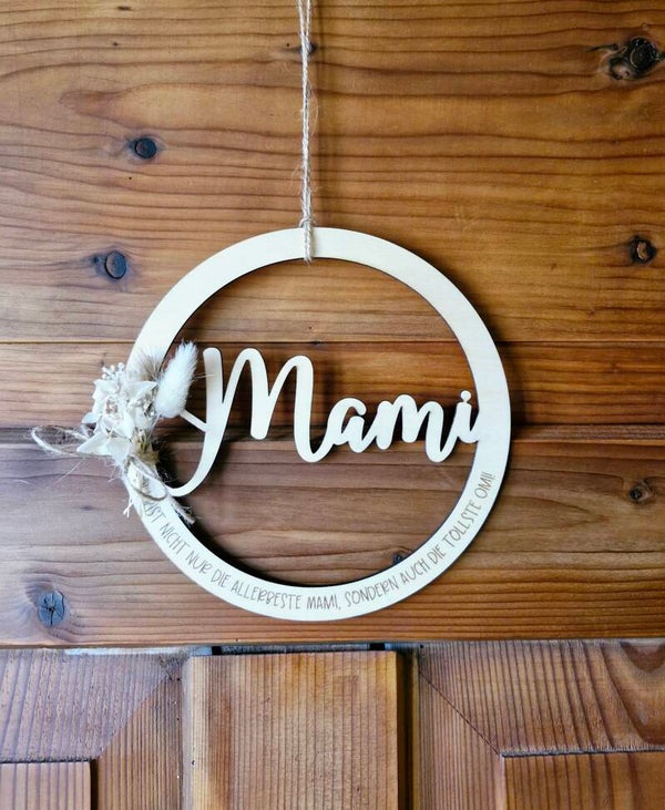 Mami Loop mit Trockenblumen