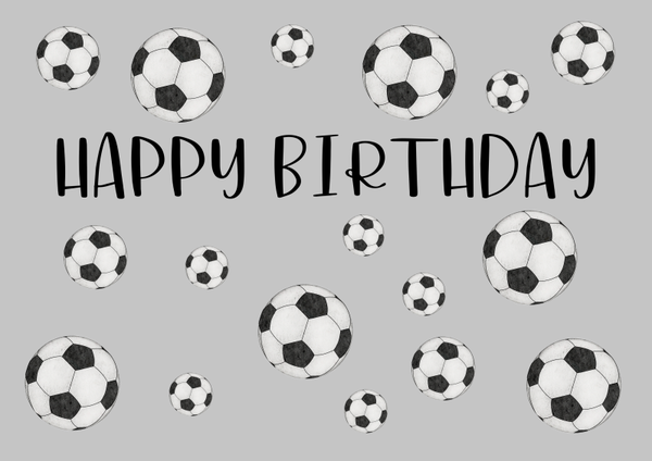 Fussballkarte Happy Birthday