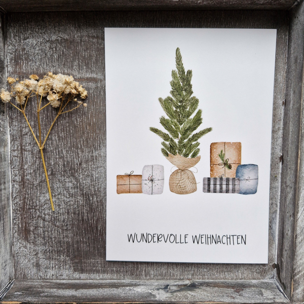 Tannenbaum Weihnachtskarte inkl. Couvert
