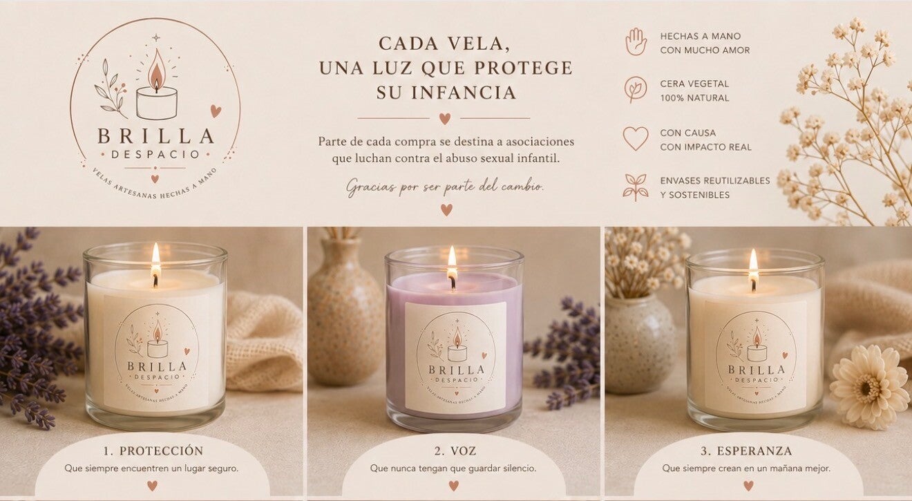 Vasos de cera perfumada