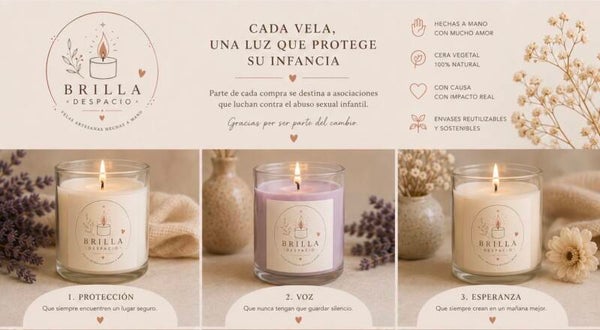 Vasos de cera perfumada