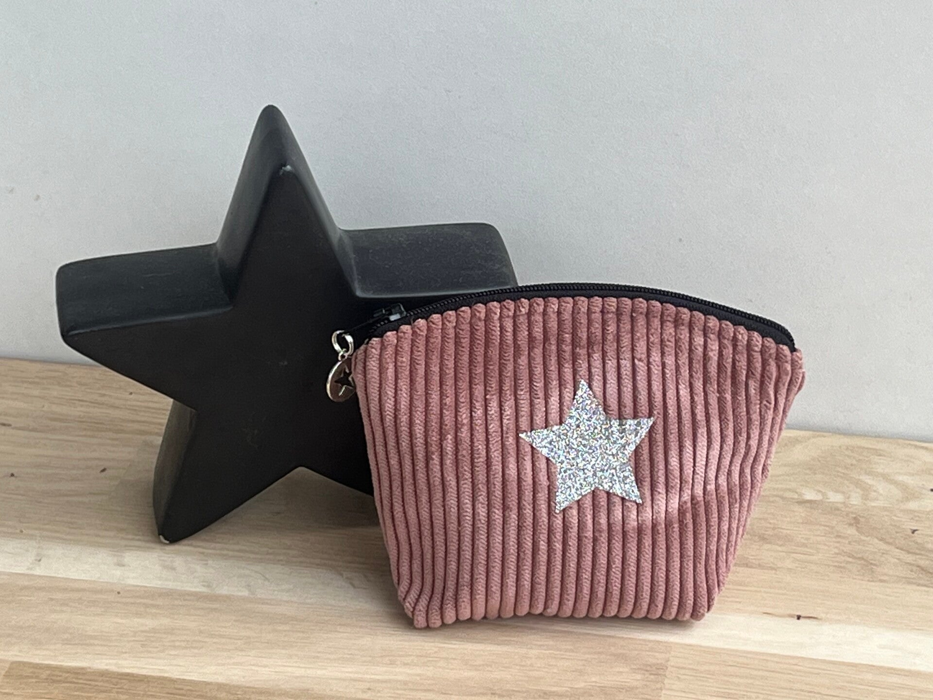 Porte-monnaie en velours côtelé- Création artisanale française