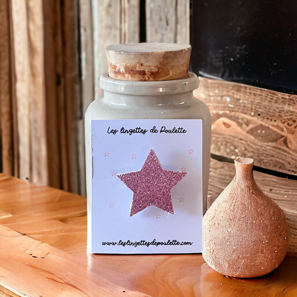 P'tite broche "étoile" pailletée