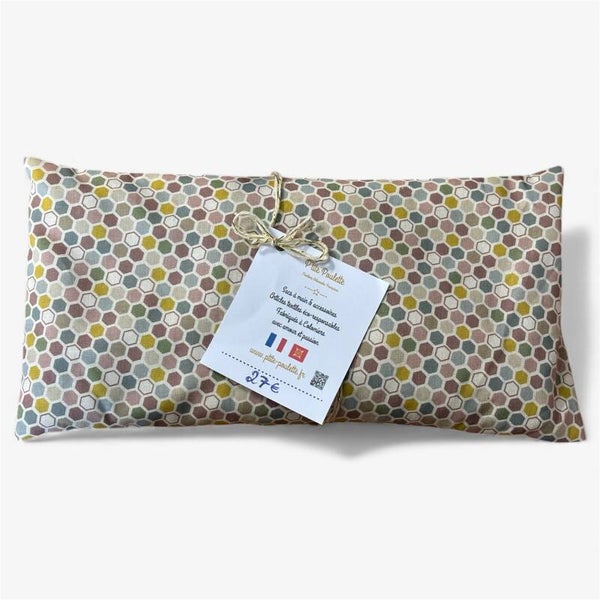 Bouillotte sèche graines de lins & lavande- Création artisanale Française