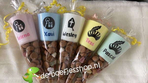 Schoen cadeau geel