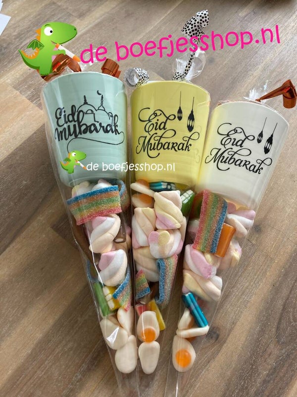 Halal setje blauwe beker