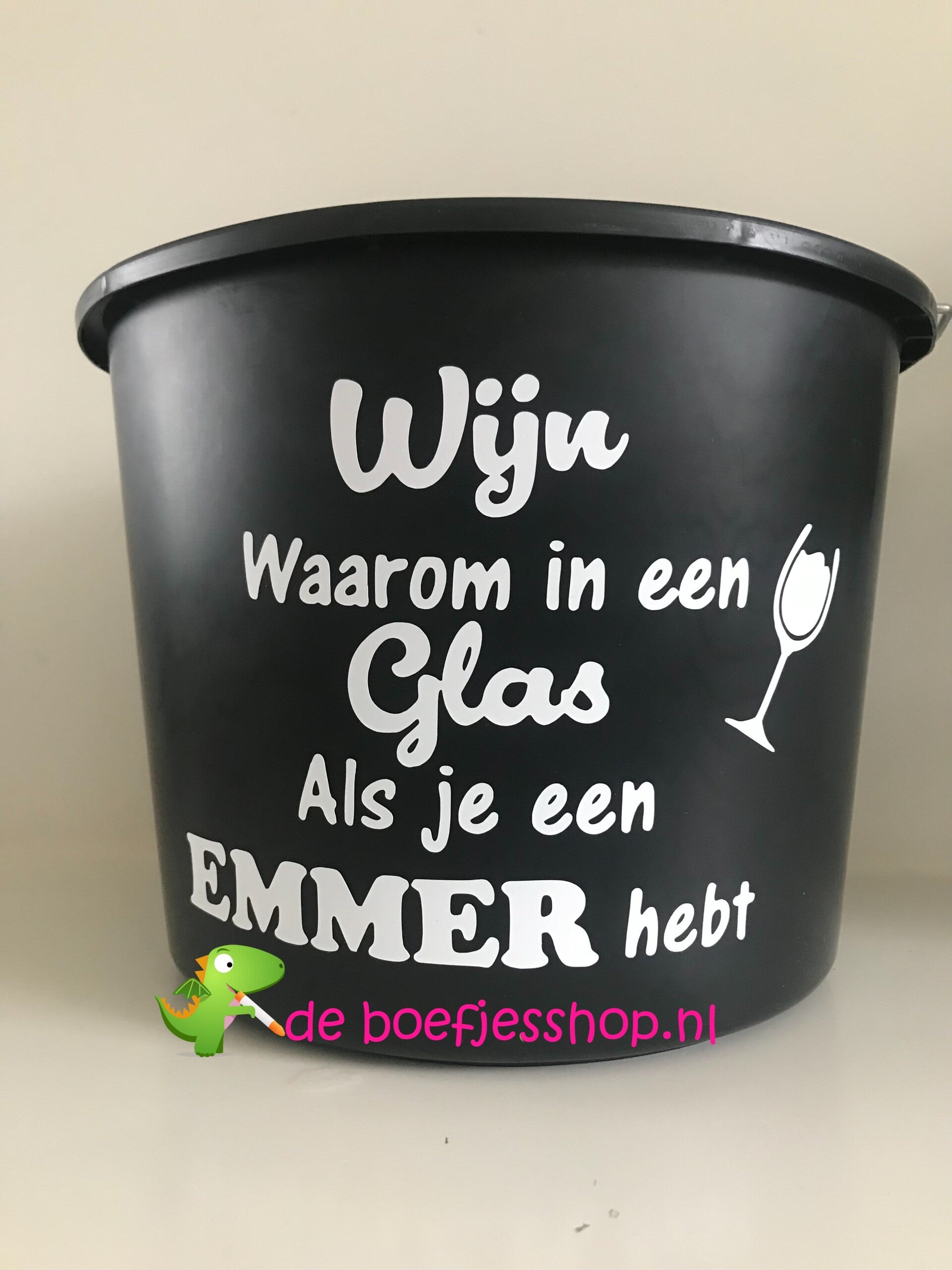 Wijn emmer gepersonaliseerd