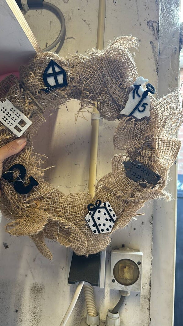 Sinterklaasje krans decor 1