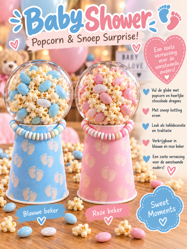 Een zoete verrassing voor een babyshower of geboortetraktatie 💙🩷