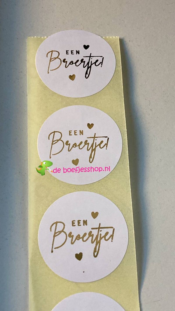 Sluitstickers een broertje