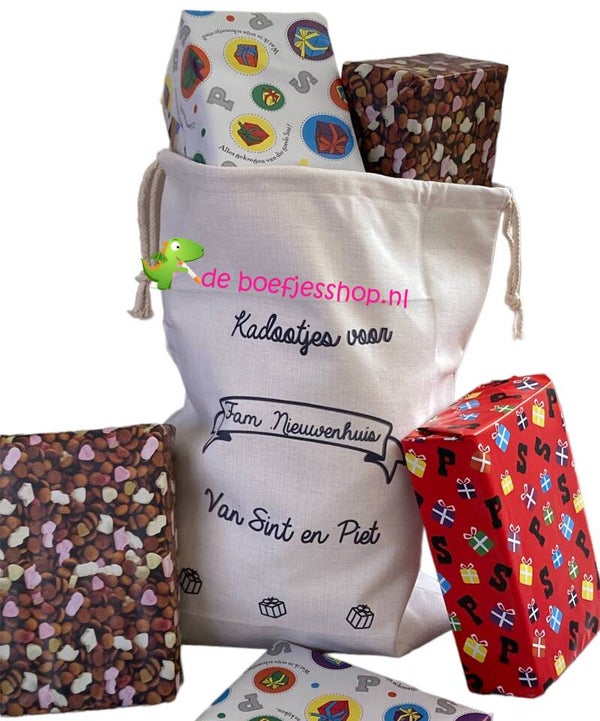 Sinterklaas zak gepersonaliseerd