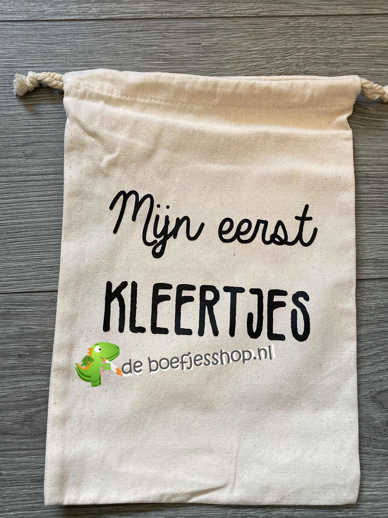 bewaarzak kun je de eerste kleding van je kind