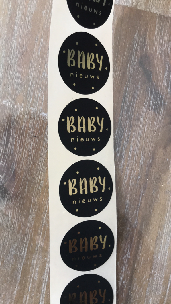 Baby News sluitstickers