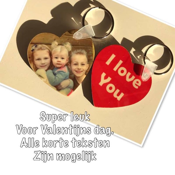 Sleutel hanger met foto en of tekst