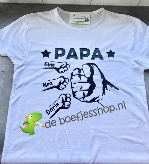 Shirt vuist papa of opa
