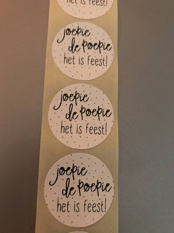 Feest stickers