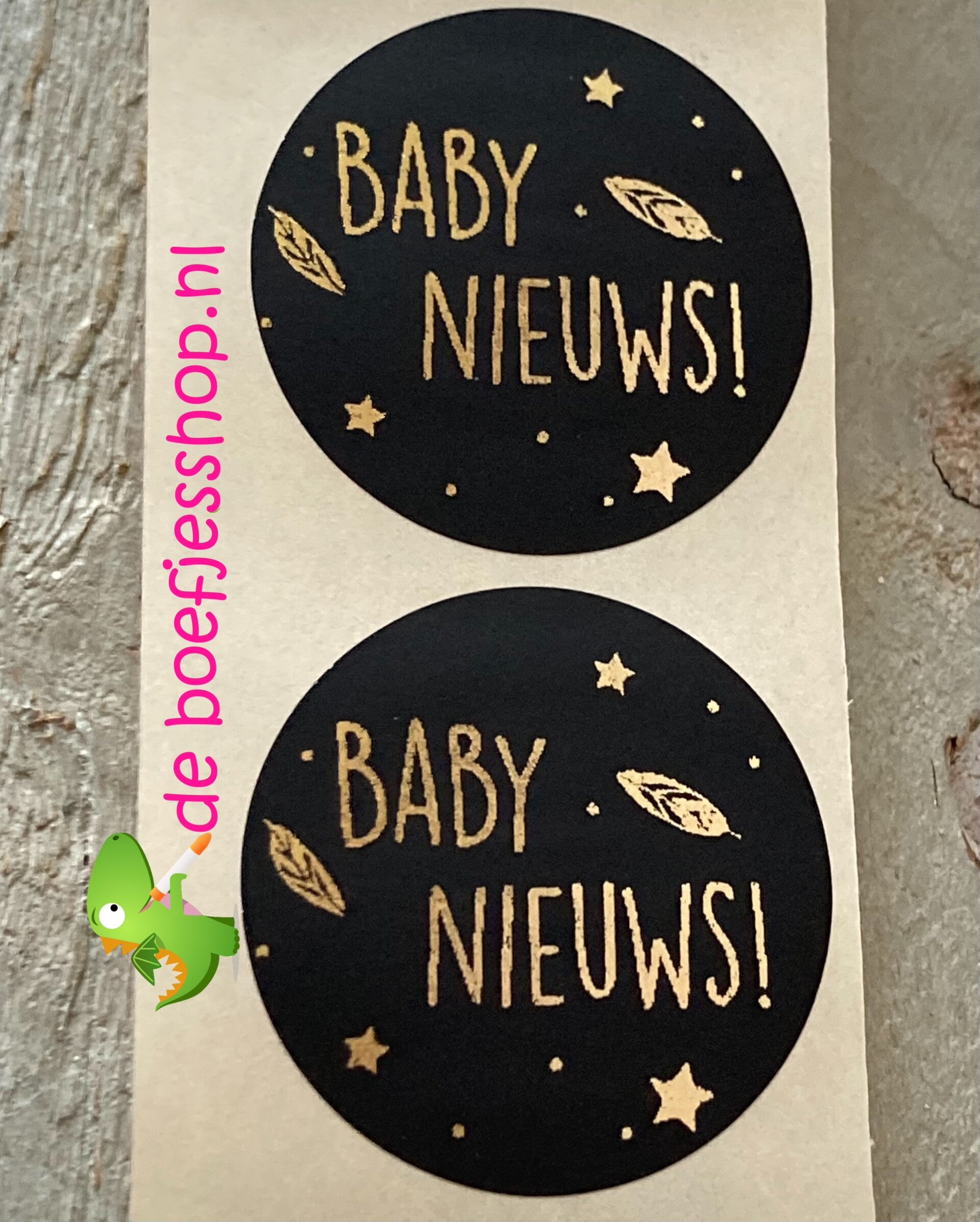 Baby nieuws sluitstickers