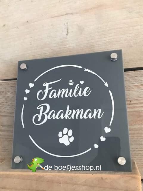 Gepersonaliseerd naambordje