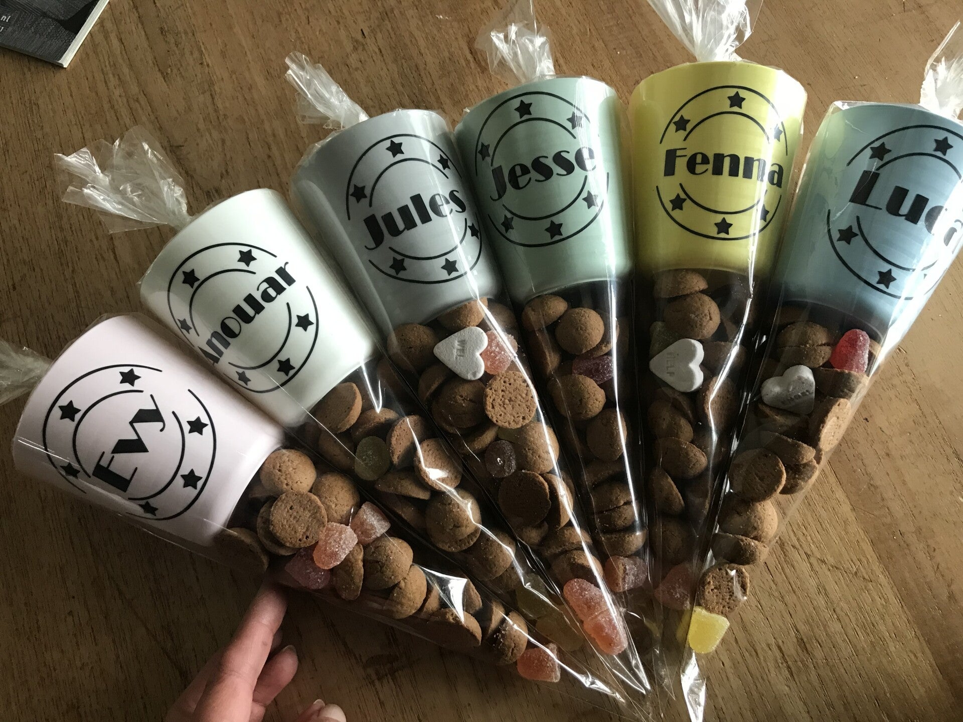 Schoen cadeautje licht grijs