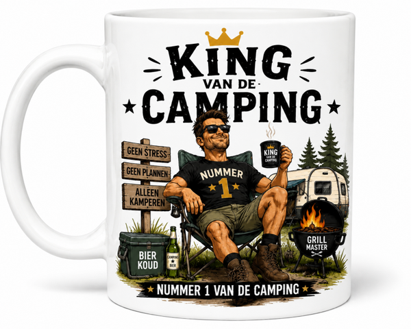 King van de camping mok