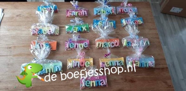 Stoepkrijt met eigen naam