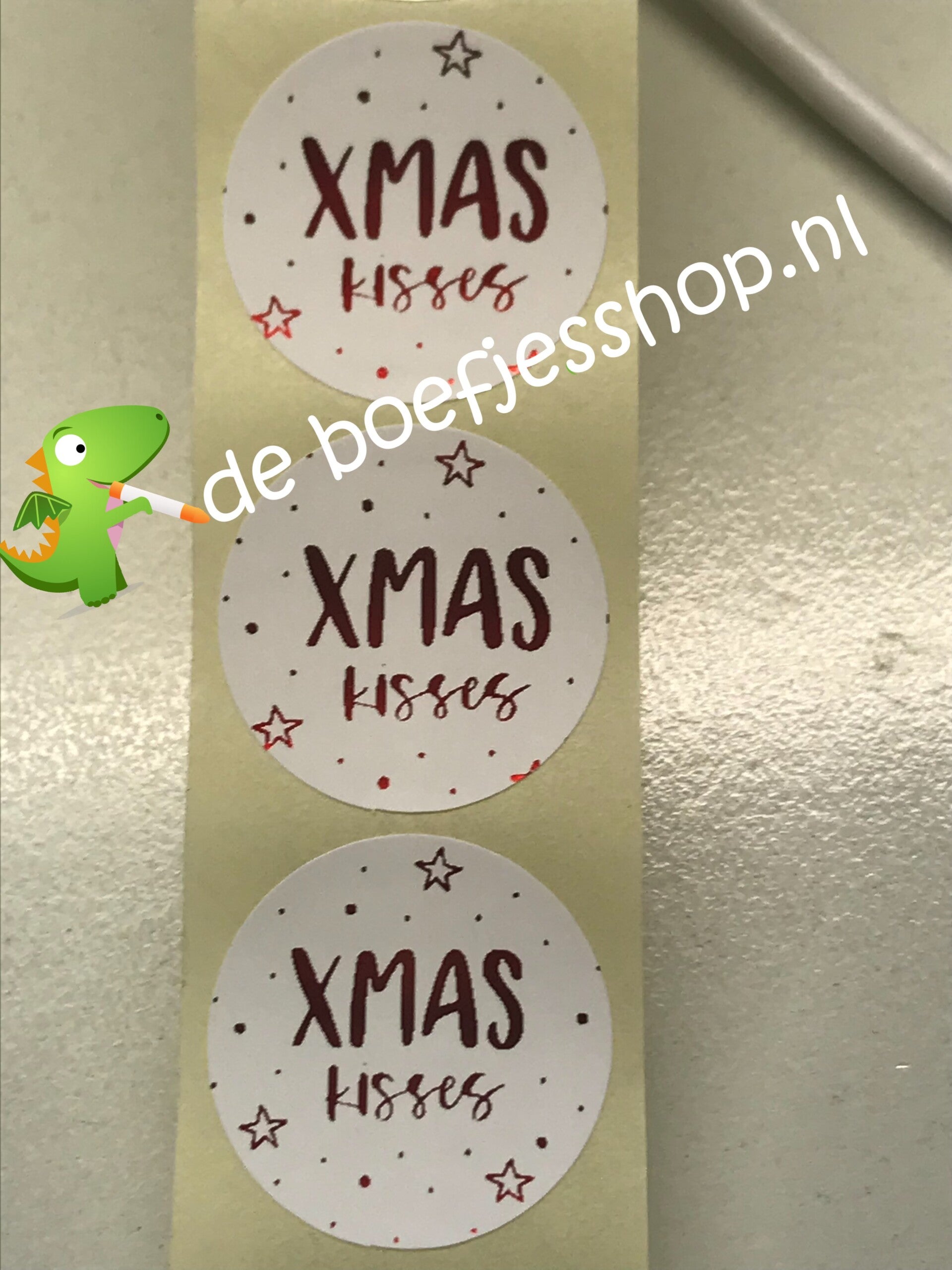 Xmas kisses stickers