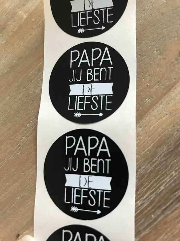 Vaderdag sluit stickers