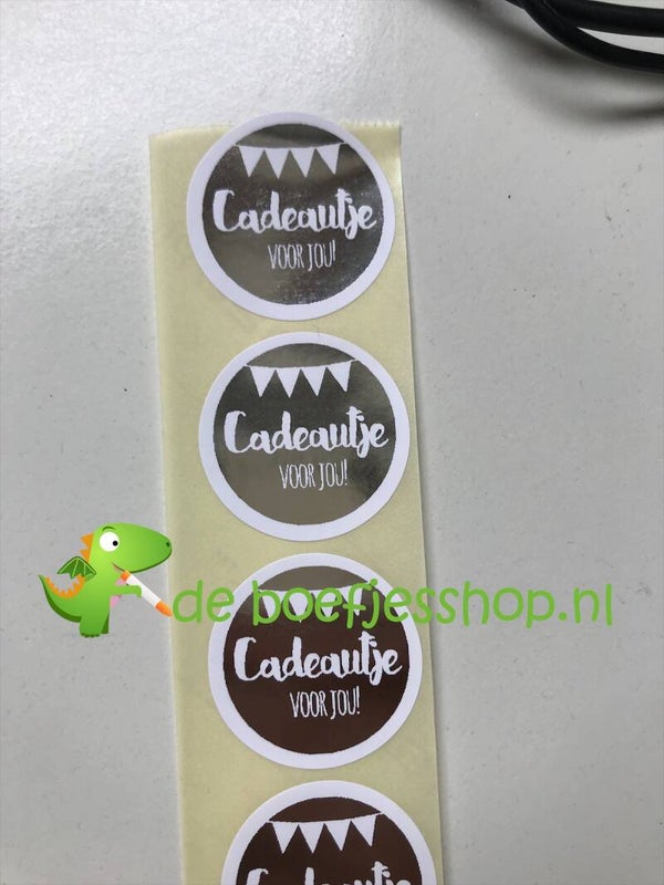 Cadeautje voor jou sluit stickers