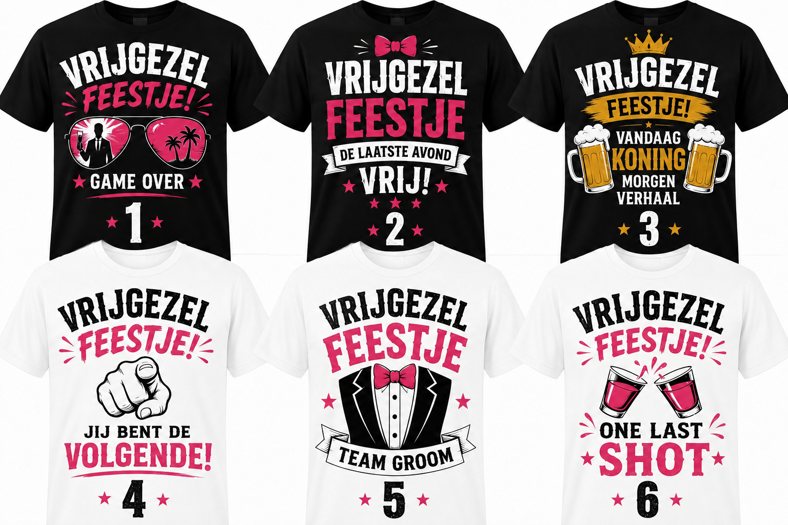 Super leuk vrijgezellenfeest shirtje